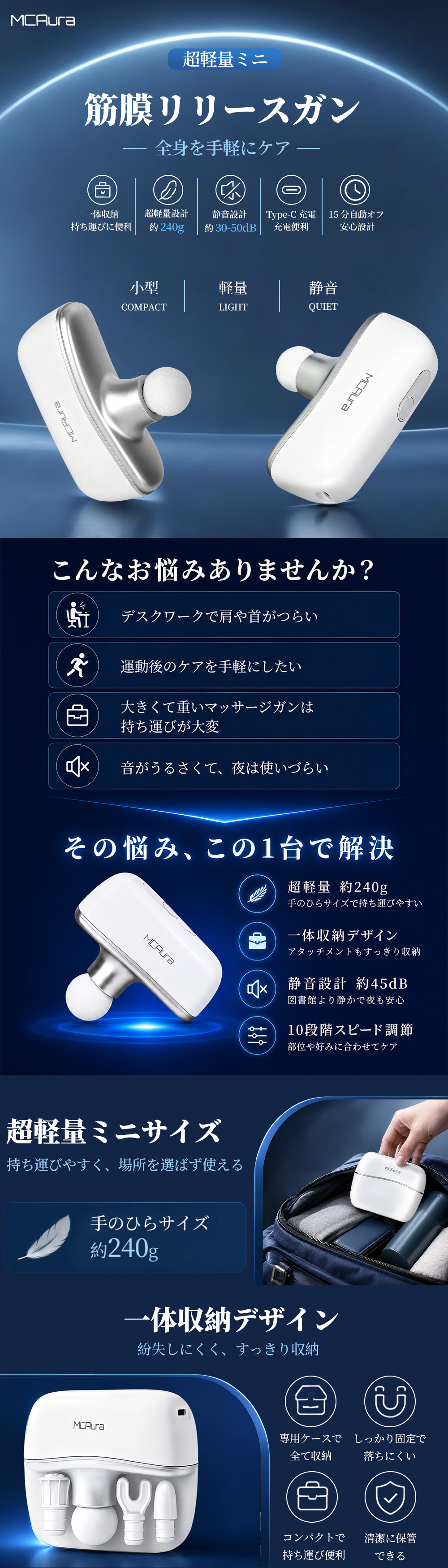 手圧変動ハンディガン MC8698-MCAura公式オンラインストア